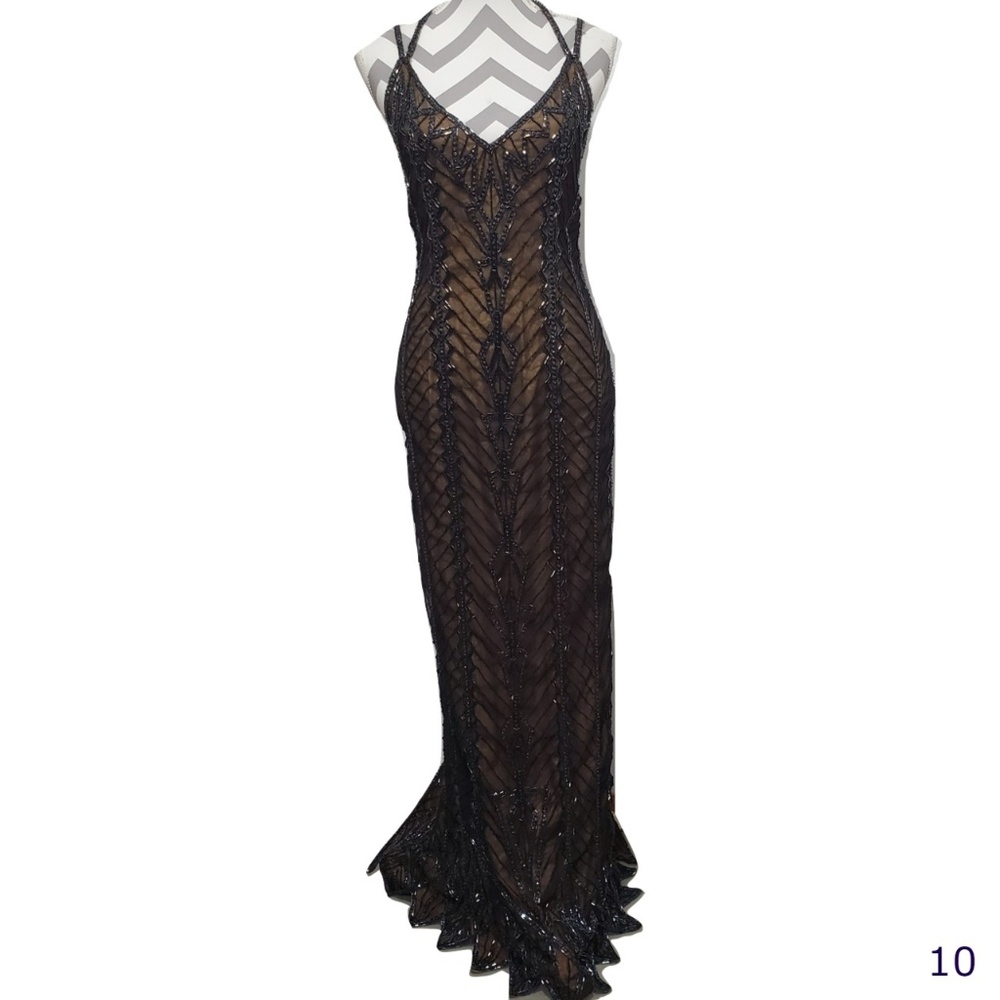 COPY - Vintage Joseph Ribkoff Gala Beaded Formal Dress